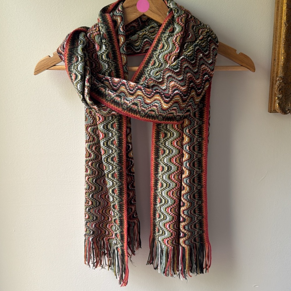 Y2K Missoni Fall Tones Scarf